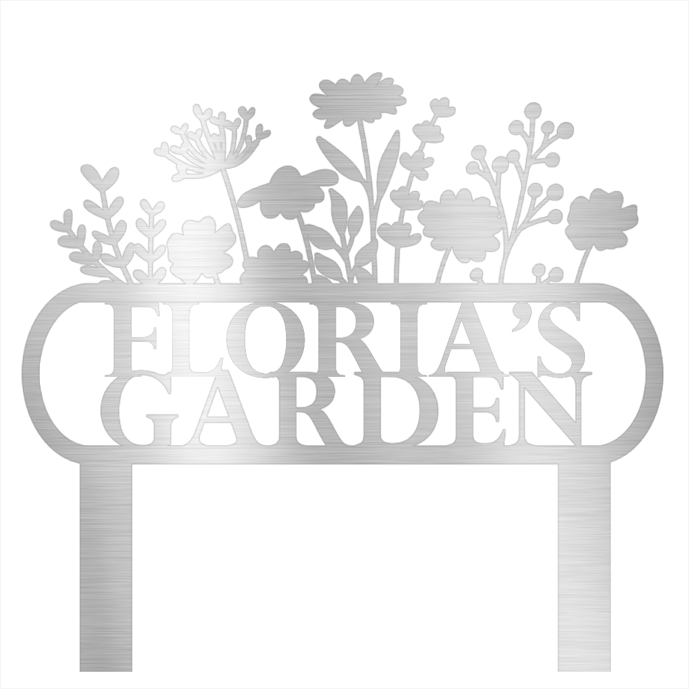 Custom Garden Name Steel Wall Decor 4