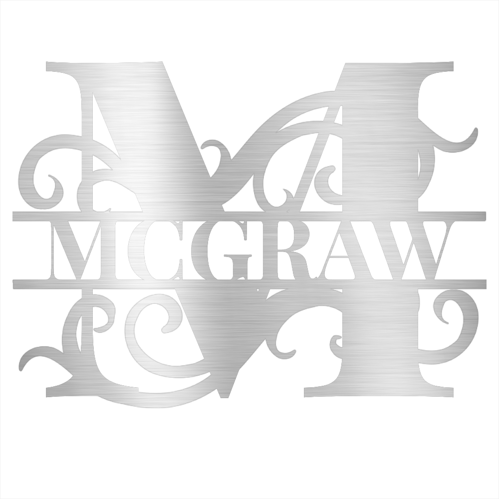 Personalized Family Name Steel Wall Decor 2