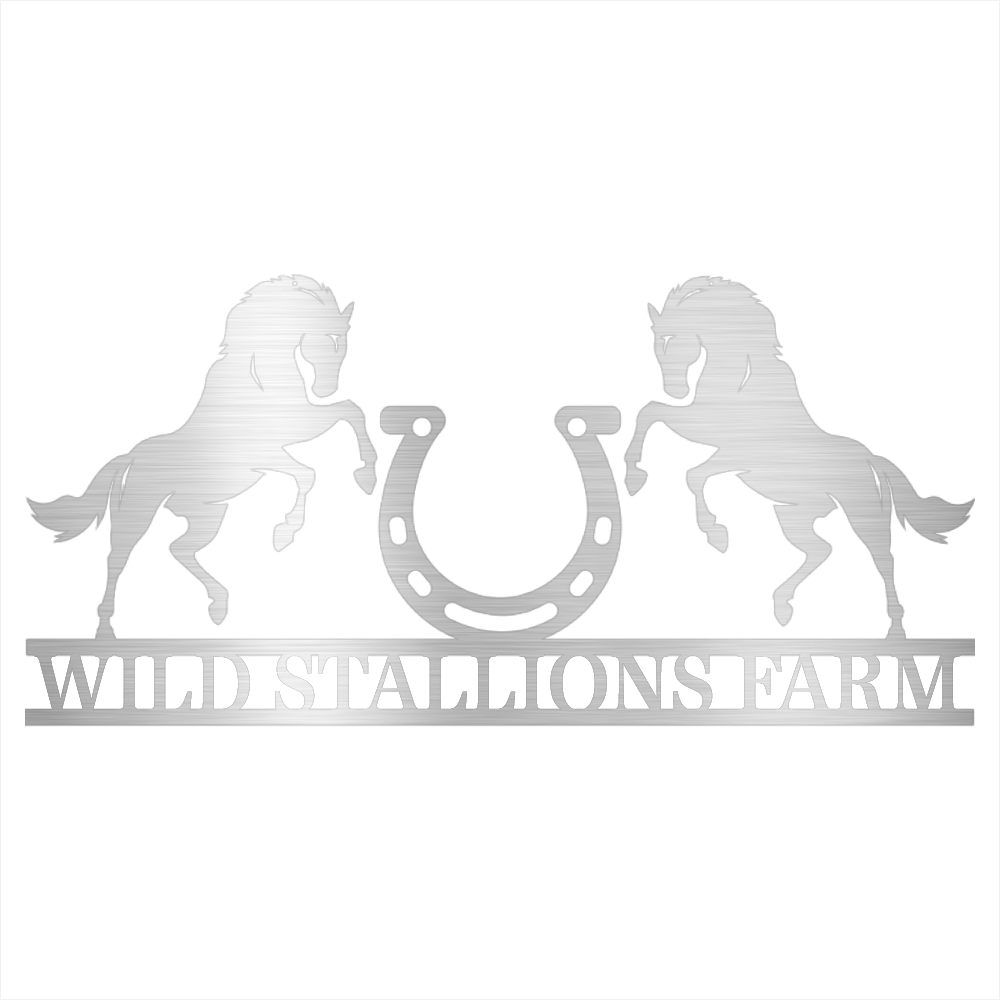 Custom Horse Ranch Steel Wall Decor