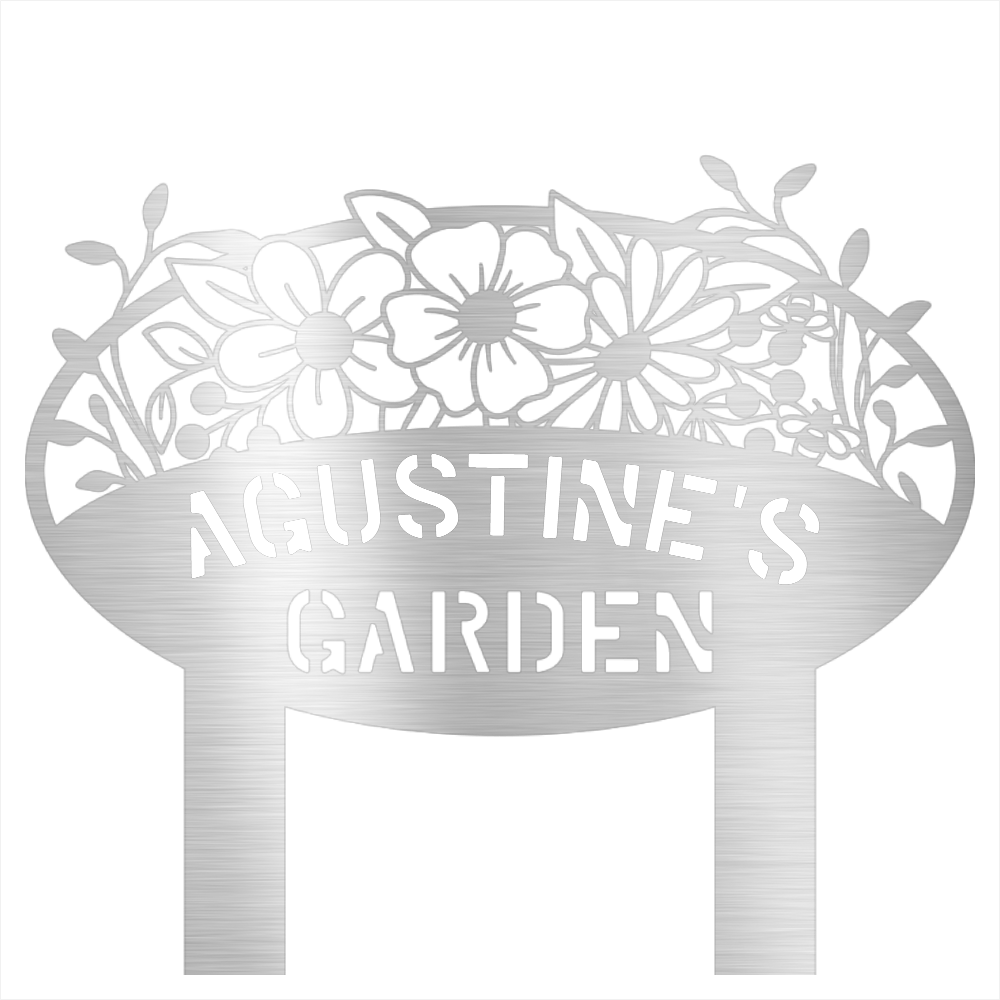 Custom Garden Name Steel Wall Decor 2