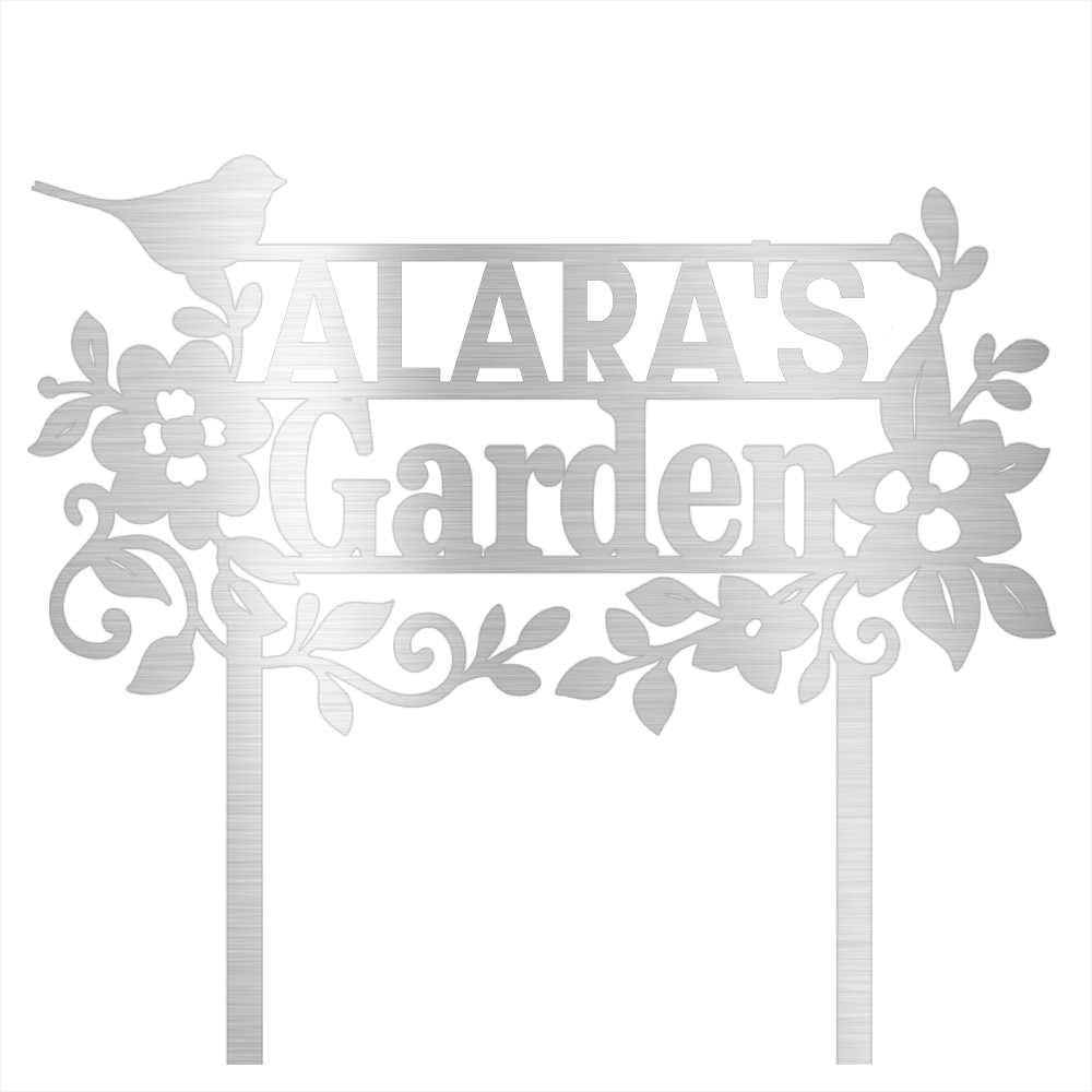 Custom Garden Name Steel Design 7