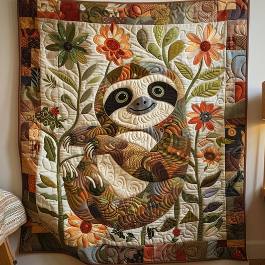 Sloth Dreamscape Quilted Blanket - Throw (55" x 60")