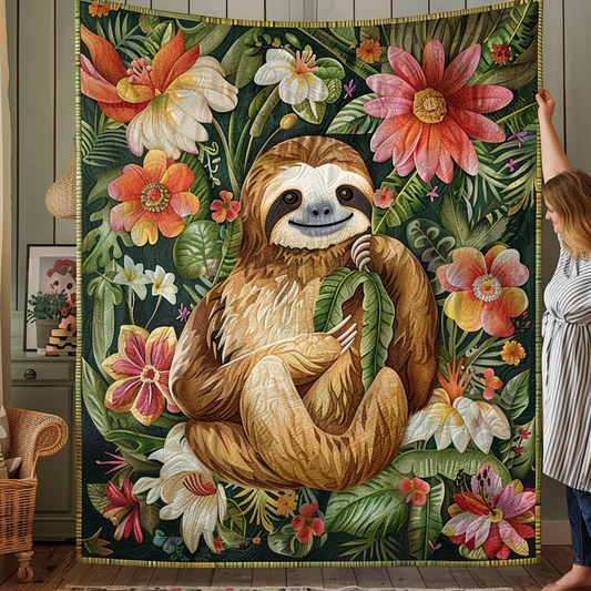 Slow Life Comfort Quilted Blanket - Throw (55" x 60")