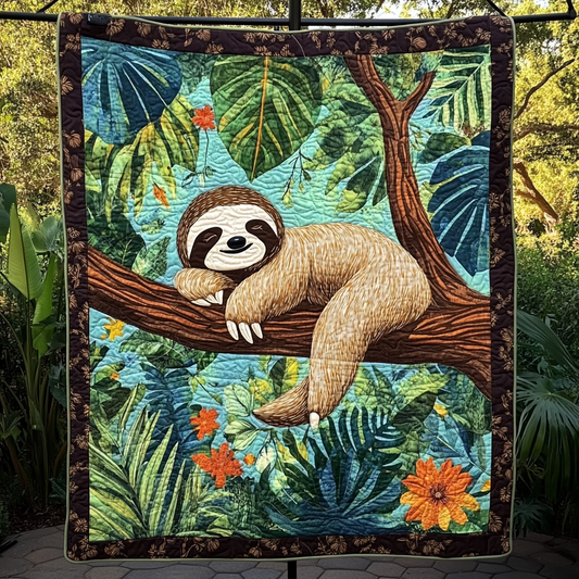 Slow and Steady Quilted Blanket - Throw (55" x 60")