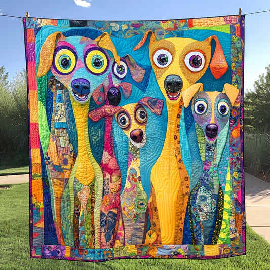 Snout Shenanigans Quilted Blanket - Throw (55" x 60")