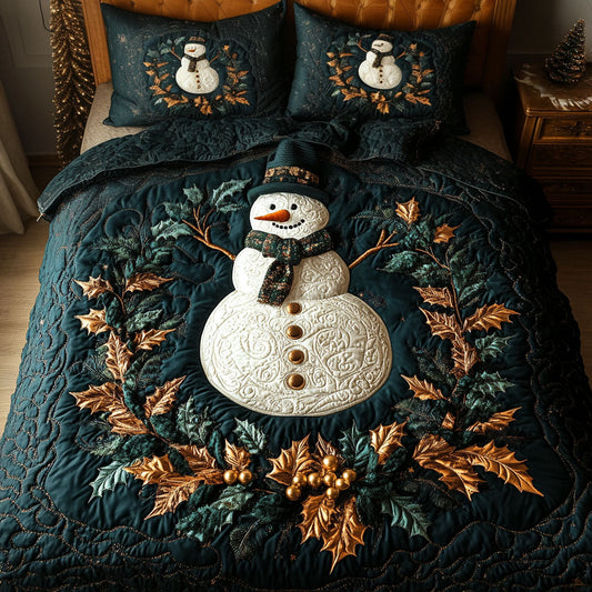 Snowbound Cheer 3-Piece Quilted Bedding Set - Single (59" x 70")