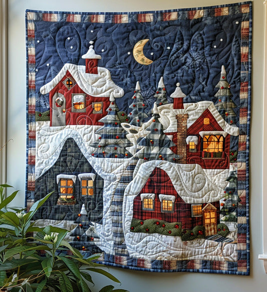 Snowy Delight Quilted Blanket - Throw (55" x 60")