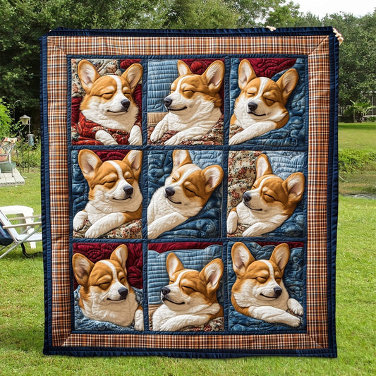 Snuggle Pup Quilted Blanket - Throw (55" x 60")