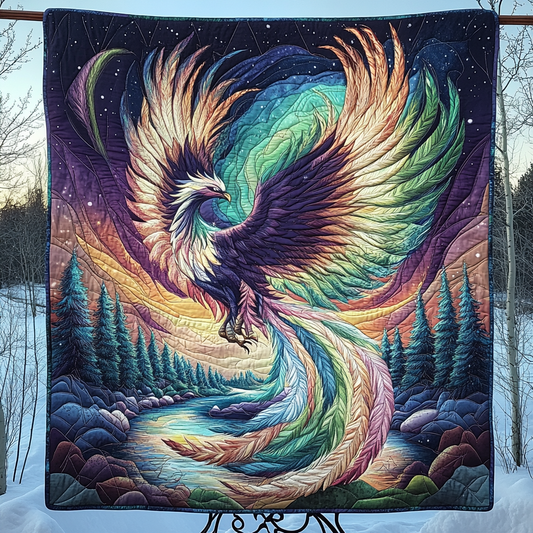 Soaring Ember Quilted Blanket - Throw (55" x 60")