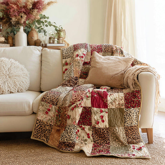 Soft Berry Meadow Quilted Blanket - Baby (30" x 40") - Pack 1