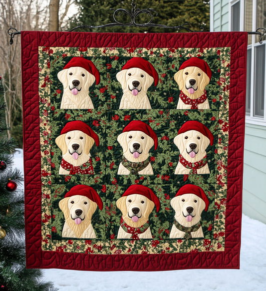 Soft Golden Dreams Quilted Blanket - Throw (55" x 60")