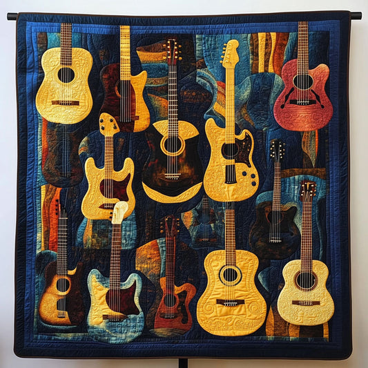 Sonic Strings Quilted Blanket - Throw (55" x 60")