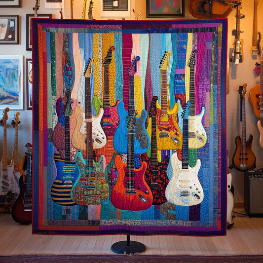 Soundwave Energy Quilted Blanket - Throw (55" x 60")