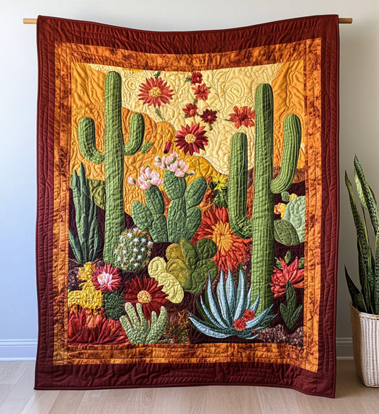 Southwestern Serenity Quilted Blanket - Throw (55" x 60")