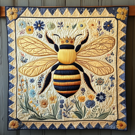 Sovereign Bee Quilted Blanket - Throw (55" x 60")