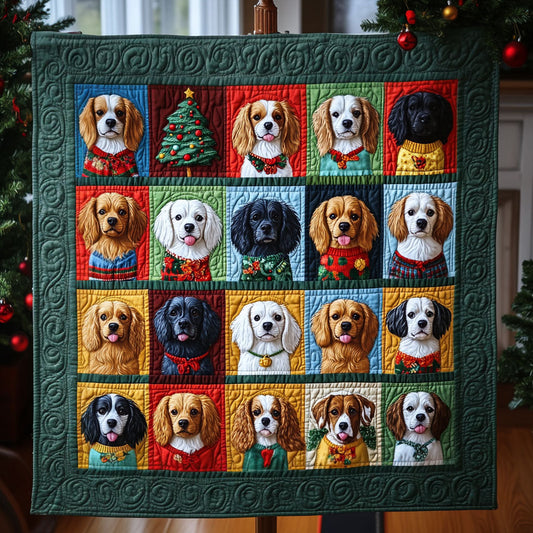 Spaniel Escape Quilted Blanket - Throw (55" x 60")