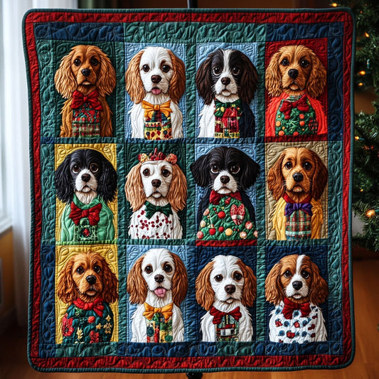 Spaniel Forever Quilted Blanket - Throw (55" x 60")
