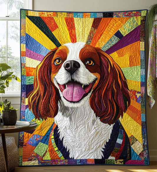 Spaniel Majesty Quilted Blanket - Throw (55" x 60")