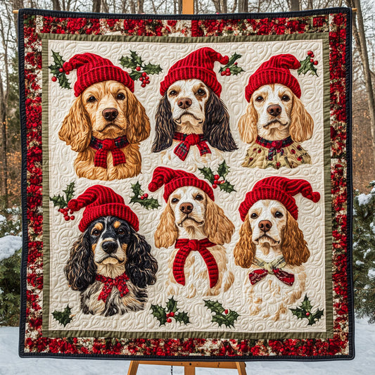 Spaniel Radiance Quilted Blanket - Throw (55" x 60")