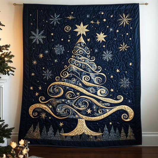 Sparkling Tree Quilted Blanket - Throw (55" x 60")