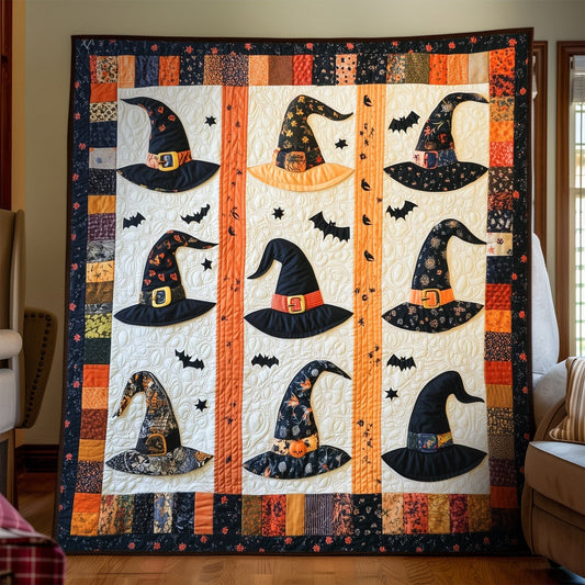 Spellbound Hats Quilted Blanket - Throw (55" x 60")