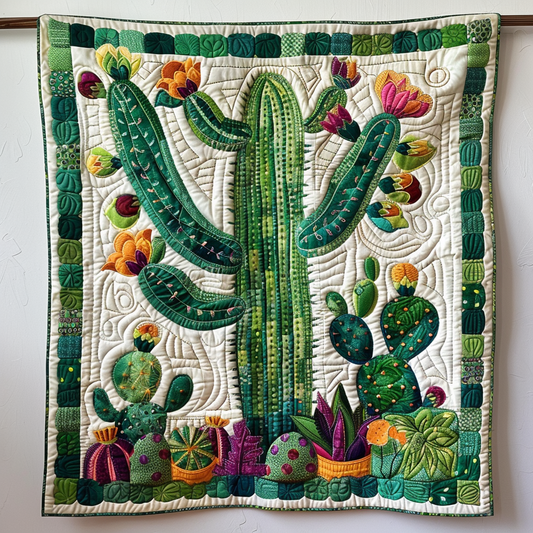 Spiky Charm Quilted Blanket - Throw (55" x 60")