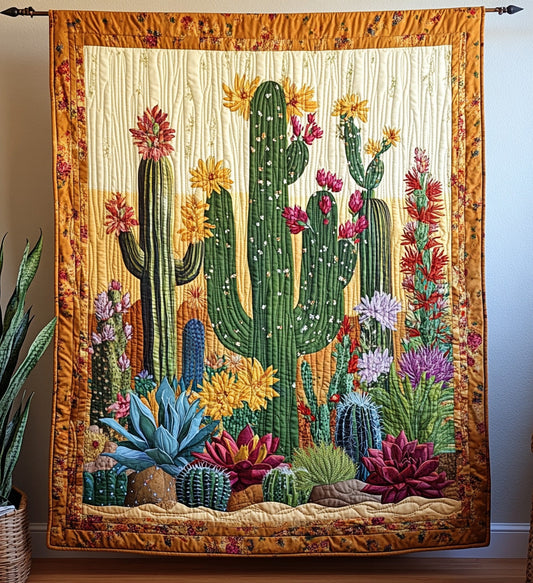 Spiky Splendor Quilted Blanket - Throw (55" x 60")