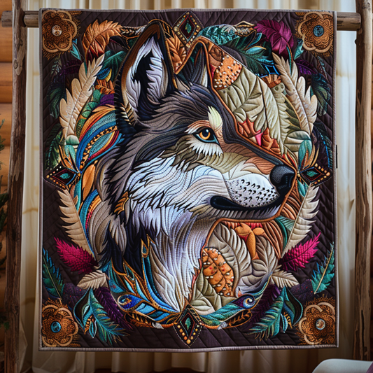 Spirit Of The Forest Quilted Blanket - Throw (55" x 60")