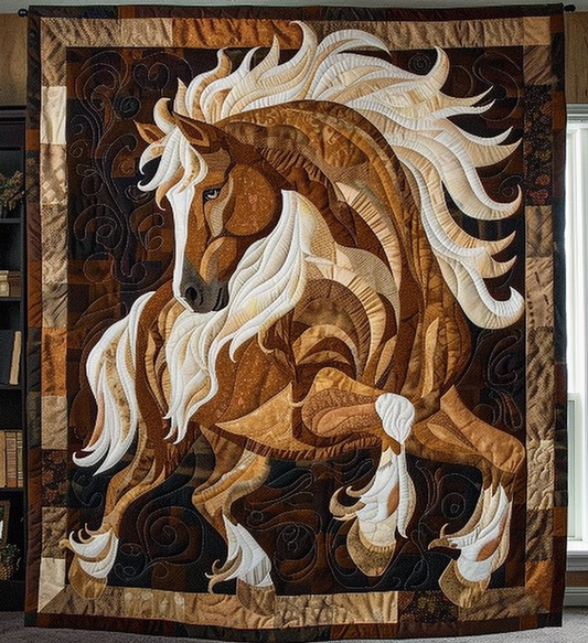Spirit Of The Wild Quilted Blanket - Throw (55" x 60")