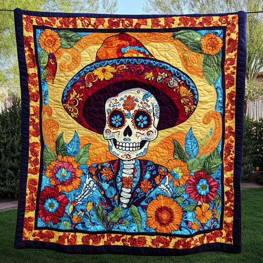 Spirit of Fiesta Quilted Blanket - Throw (55" x 60")
