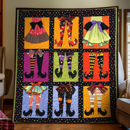 Spooky Legs Quilted Blanket - Throw (55" x 60")