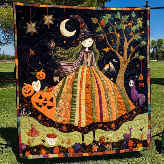 Spooky Night Quilted Blanket - Throw (55" x 60")