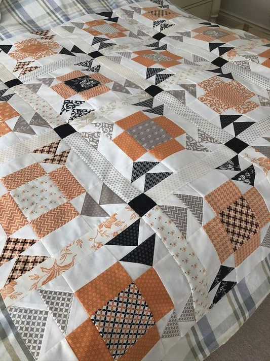 Spooky Season Quilted Blanket - Throw (55" x 60")