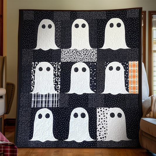 Spooky Spirits Quilted Blanket - Throw (55" x 60")