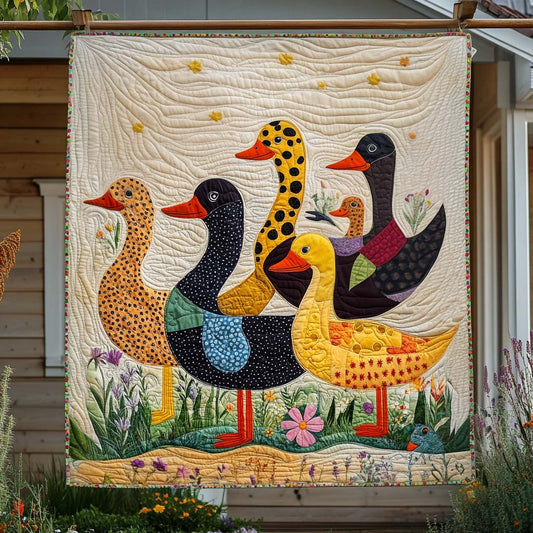 Spotted Friends Quilted Blanket - Throw (55" x 60")