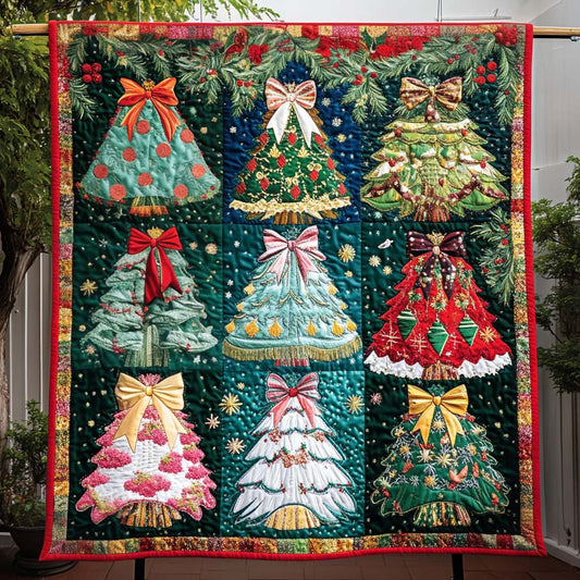 Spring Blooms In Winter Quilted Blanket - Throw (55" x 60")