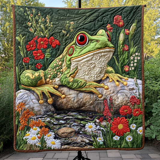 Spring Hopper Quilted Blanket - Baby (30" x 40")