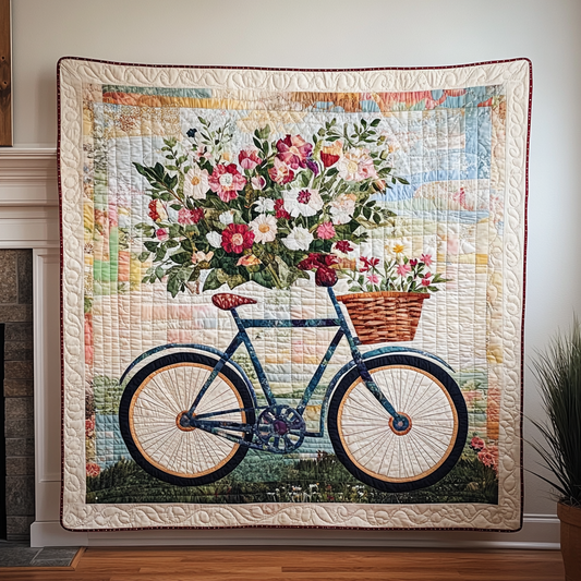 Springtime Ride Art Quilt Hanging - Baby (30" x 40")