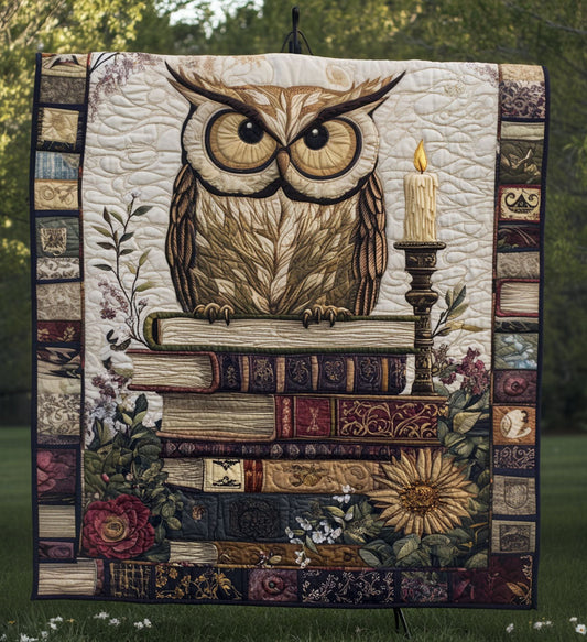 Stacked Wisdom Quilted Blanket - Throw (55" x 60")