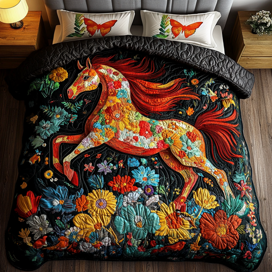 Stallion Serenity 3-Piece Quilted Bedding Set - Single (59" x 70")
