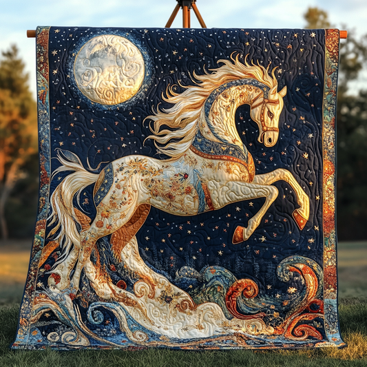 Stallion Strength Quilted Blanket - Throw (55" x 60")