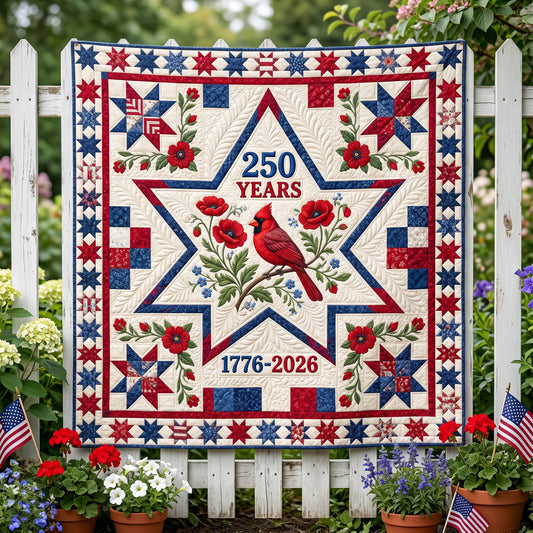 Star Cardinal Quilted Blanket - Baby (30" x 40") - Pack 1