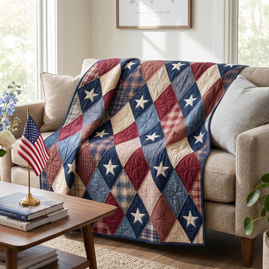 Star Heritage Quilted Blanket - Baby (30" x 40") - Pack 1