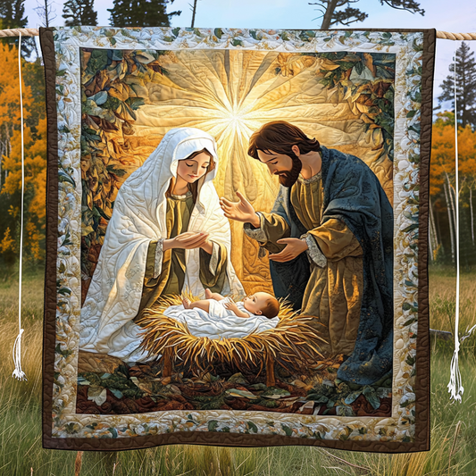 Star of Grace Quilted Blanket - Throw (55" x 60")