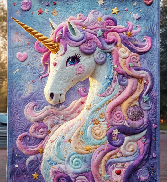 Stardust Fantasy Quilted Blanket - Throw (55" x 60")