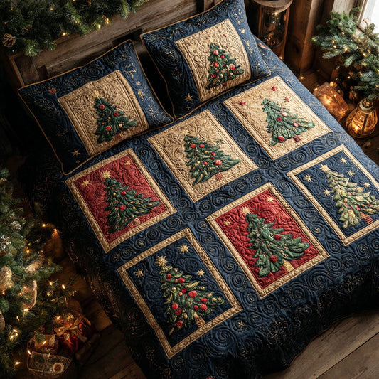 Starlit Forest 3-Piece Quilted Bedding Set - Single (59" x 70")