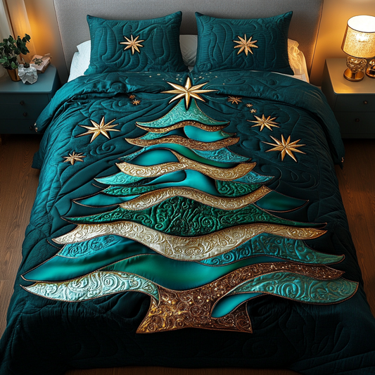 Starlit Pine 3-Piece Quilted Bedding Set - Single (59" x 70")