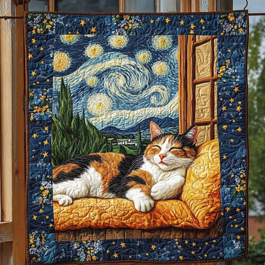 Starry Night Serenity Quilted Blanket - Throw (55" x 60")