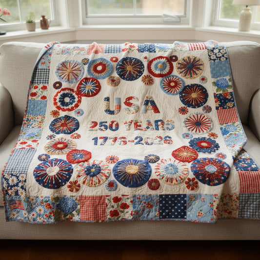 Stars Over Liberty Burst Quilted Blanket - Baby (30" x 40") - Pack 1
