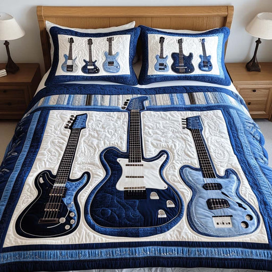 Steel Vibes 3-Piece Quilted Bedding Set - Single (59" x 70")